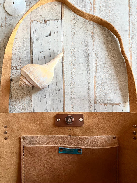 Luna Tote in Whiskey