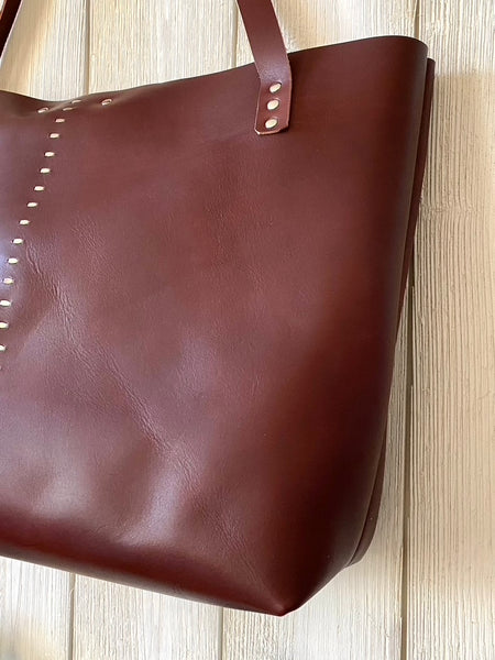 Luna Tote in Chestnut