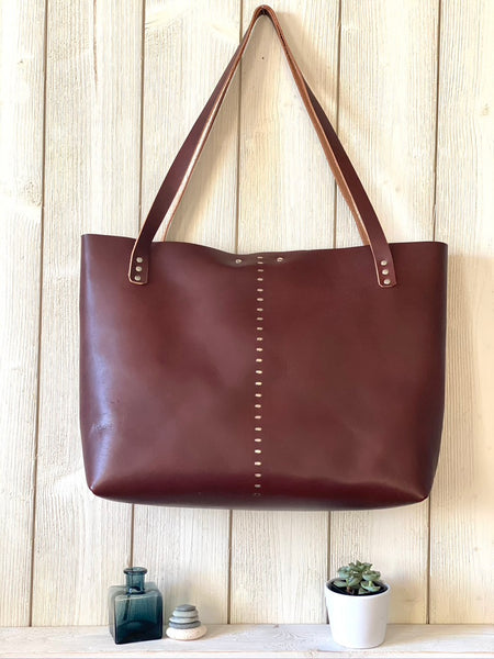 Luna Tote in Chestnut