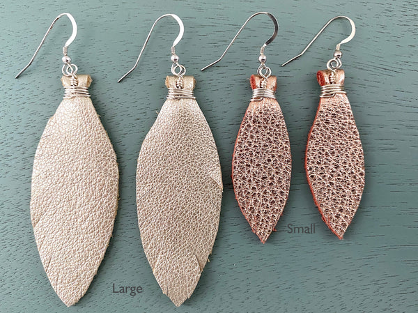 Small Feather Earrings