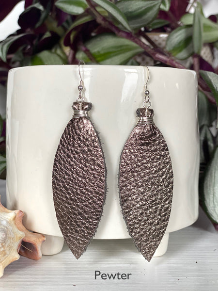 Large Feather Earrings