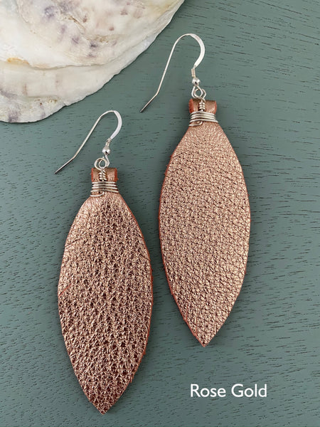 Large Feather Earrings