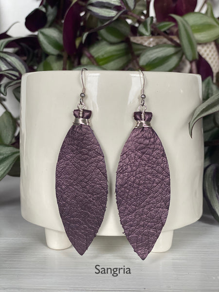 Large Feather Earrings