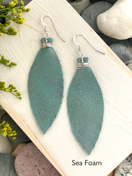 Large Feather Earrings