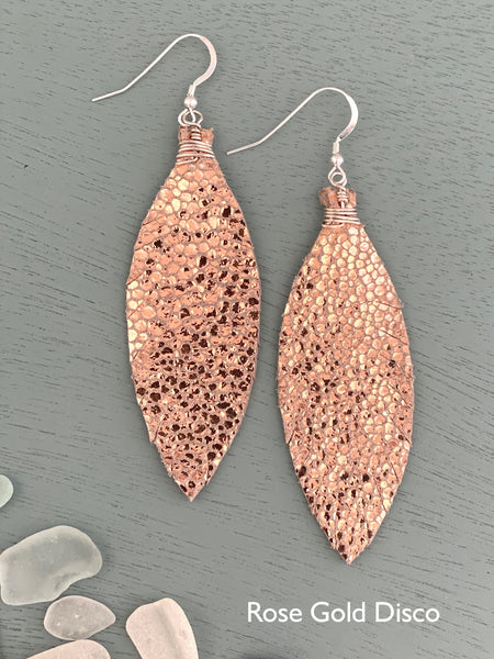 Large Feather Earrings