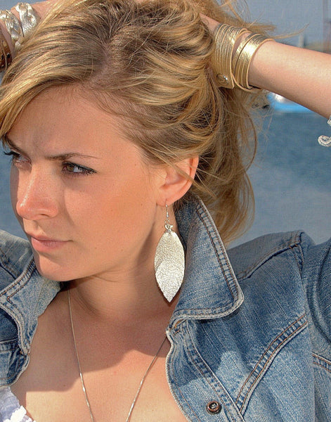 Large Feather Earrings